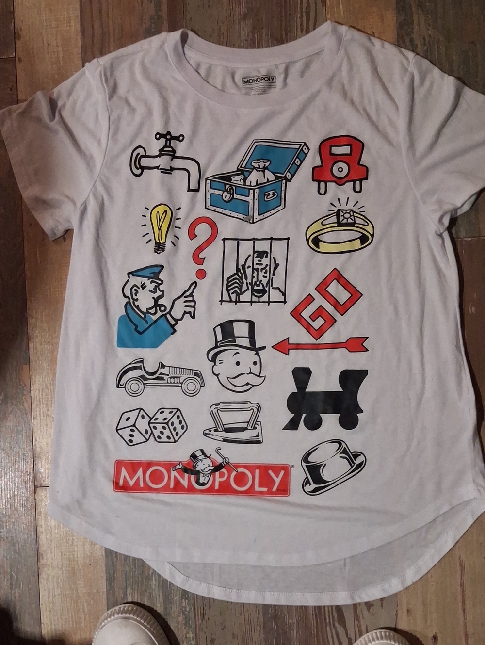 Ladies Monopoly Icon Graphic Tee